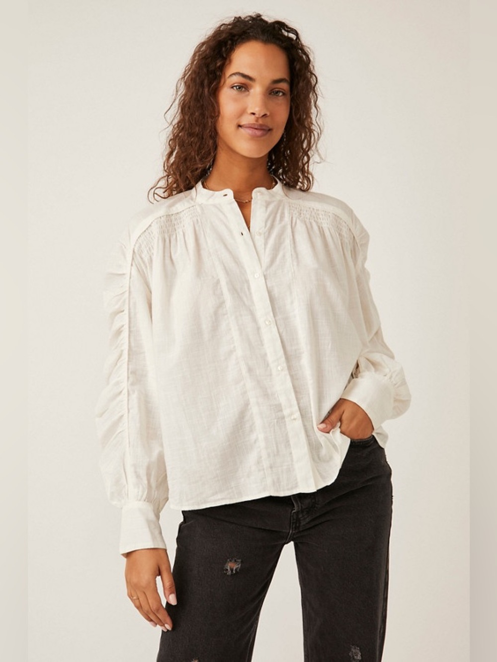Free people Maraya Button Up Top
